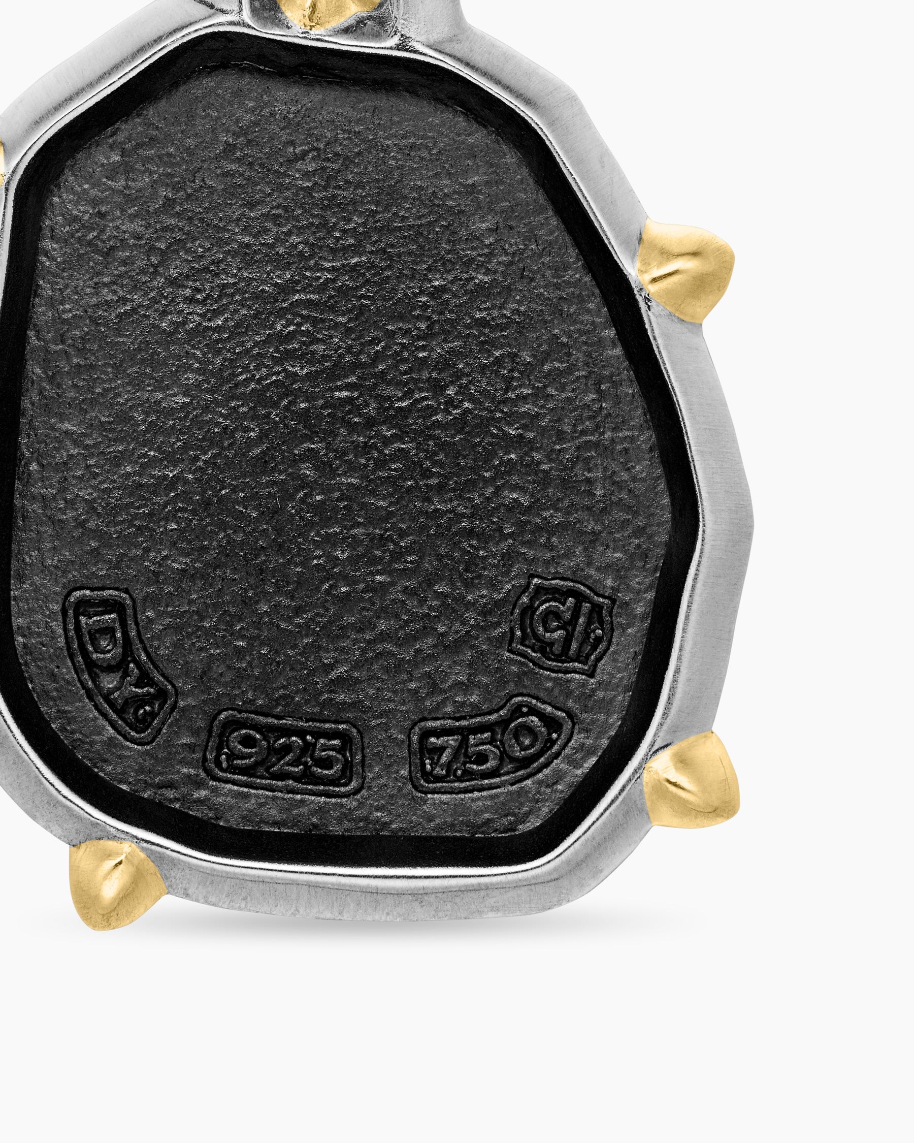Libra Amulet in Sterling Silver with 18K Yellow Gold, 23mm