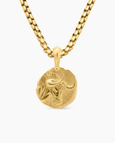 Taurus Amulet in 18K Yellow Gold, 17mm
