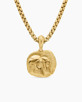 Gemini Amulet in 18K Yellow Gold, 17mm