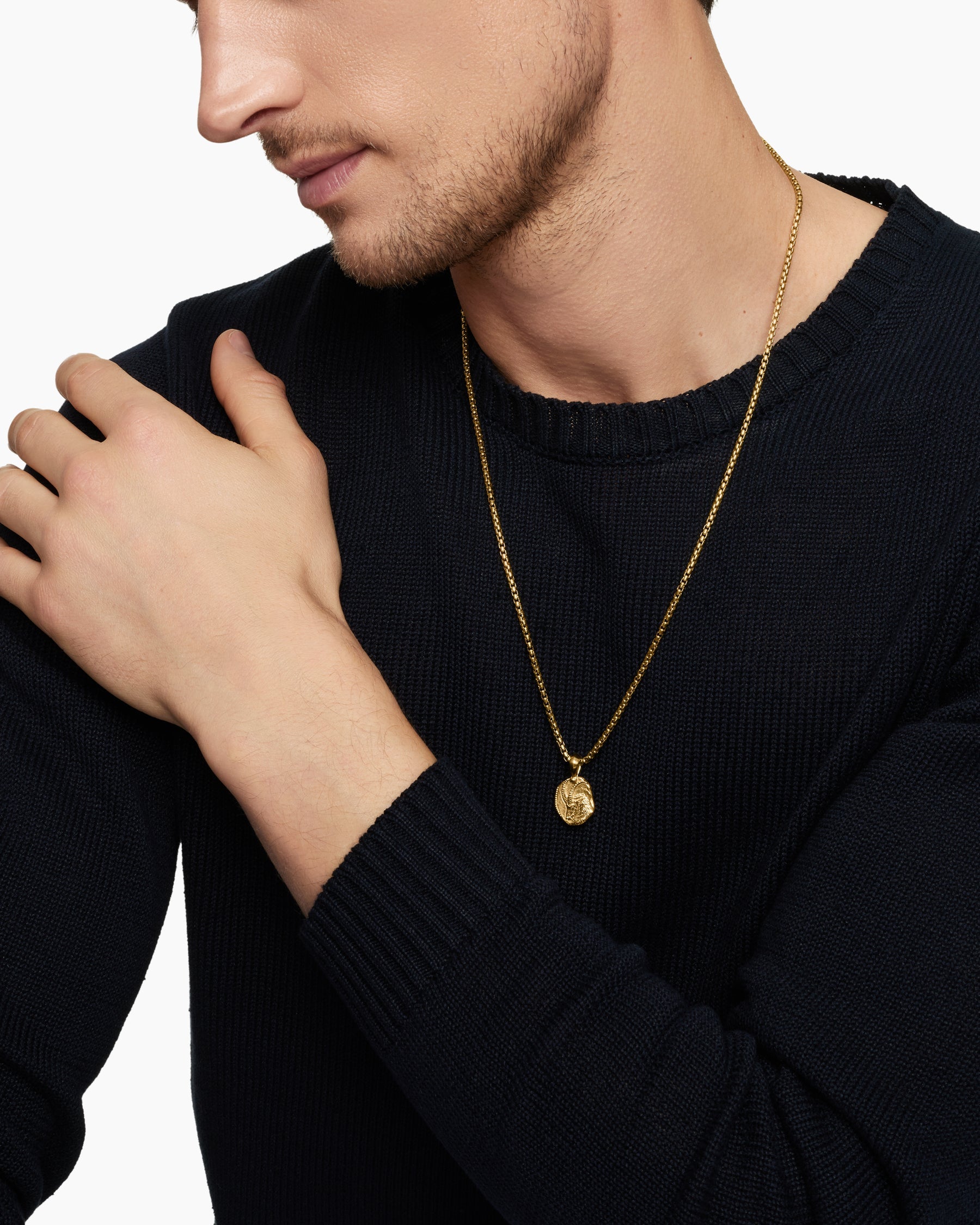 Capricorn Amulet in 18K Yellow Gold, 17mm