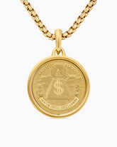 Currency Duality Amulet in 18K Yellow Gold, 24mm