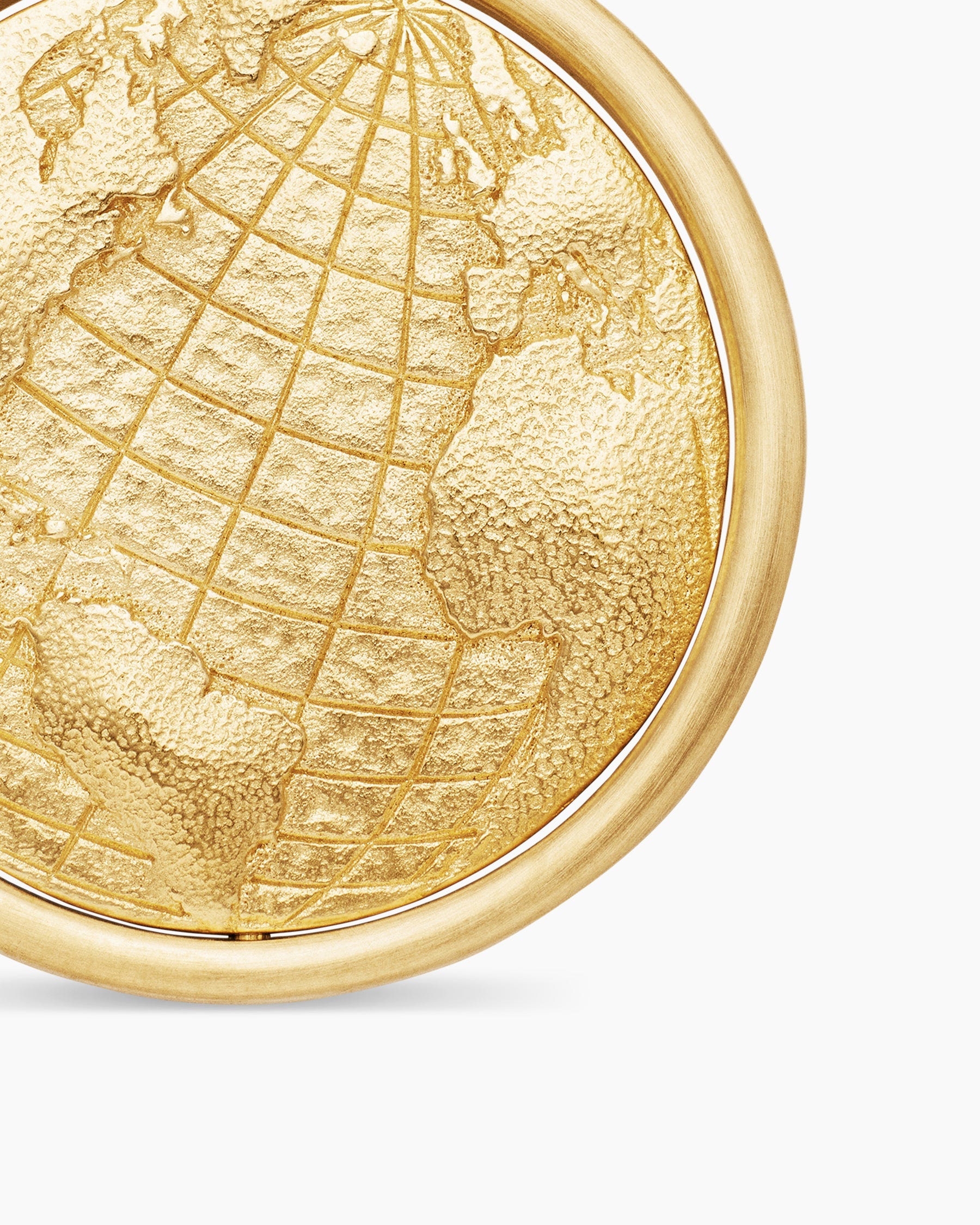 Earth and Moon Duality Amulet in 18K Yellow Gold, 24mm