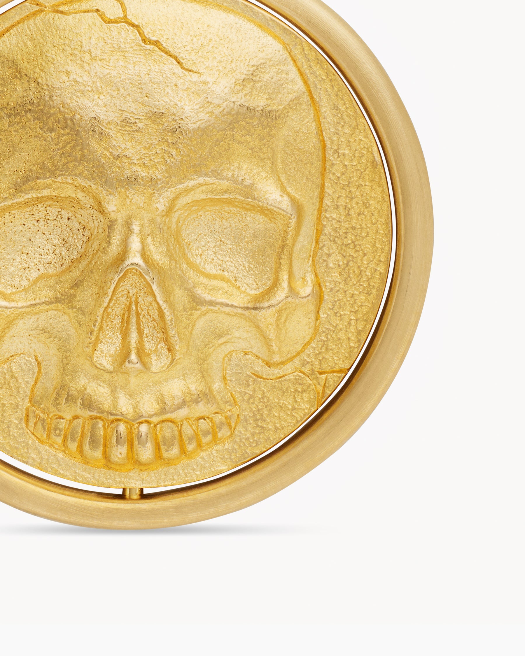 Life and Death Duality Amulet in 18K Yellow Gold, 24mm