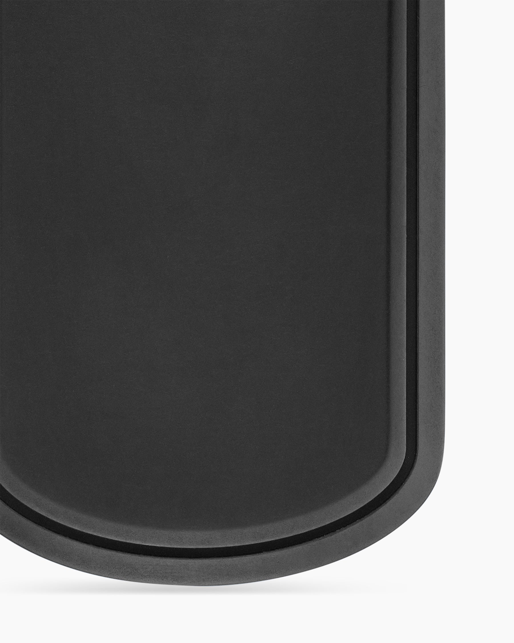 Sculpted Cable Tag in Black Titanium, 42mm