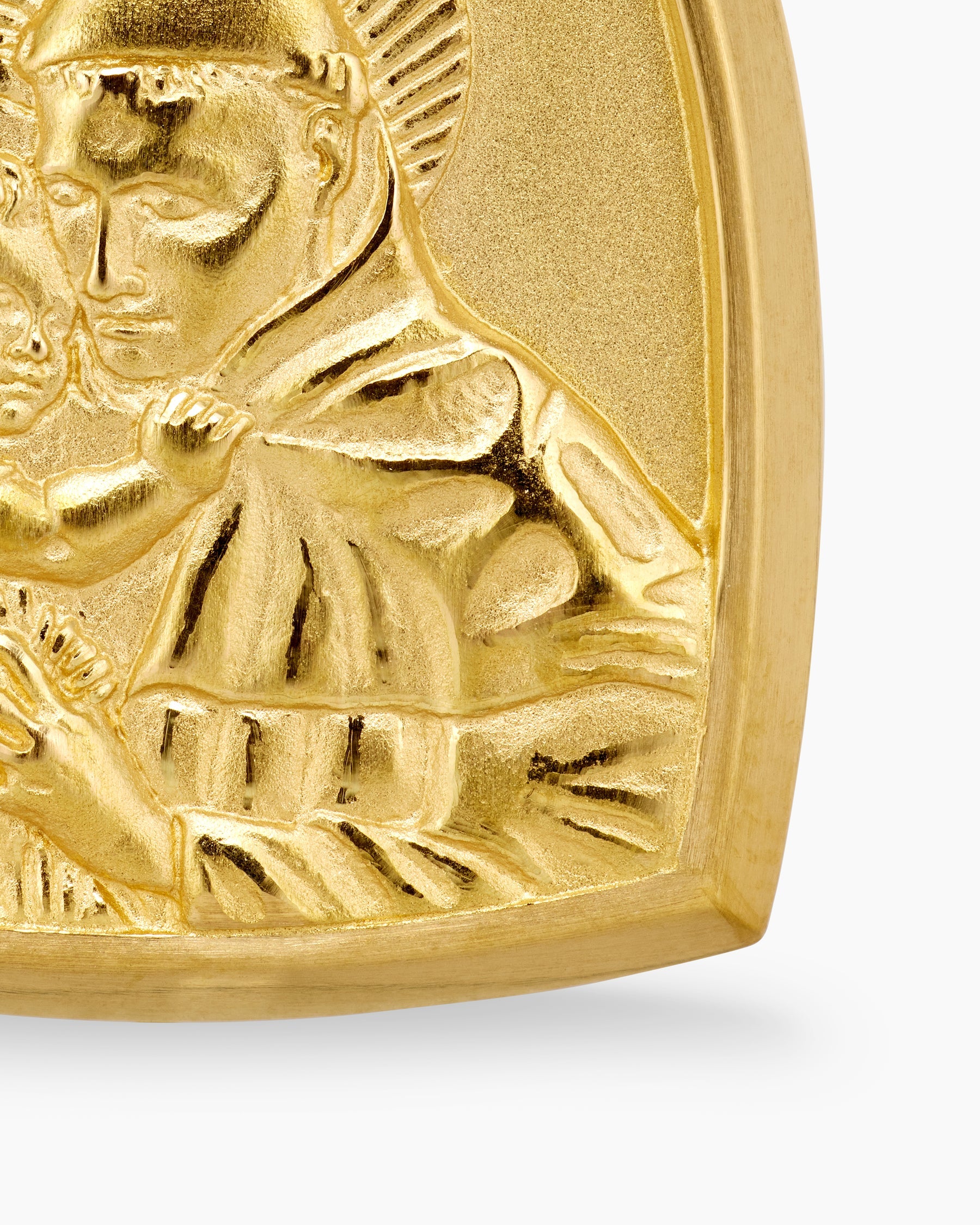 St. Anthony Amulet in 18K Yellow Gold, 21.8mm