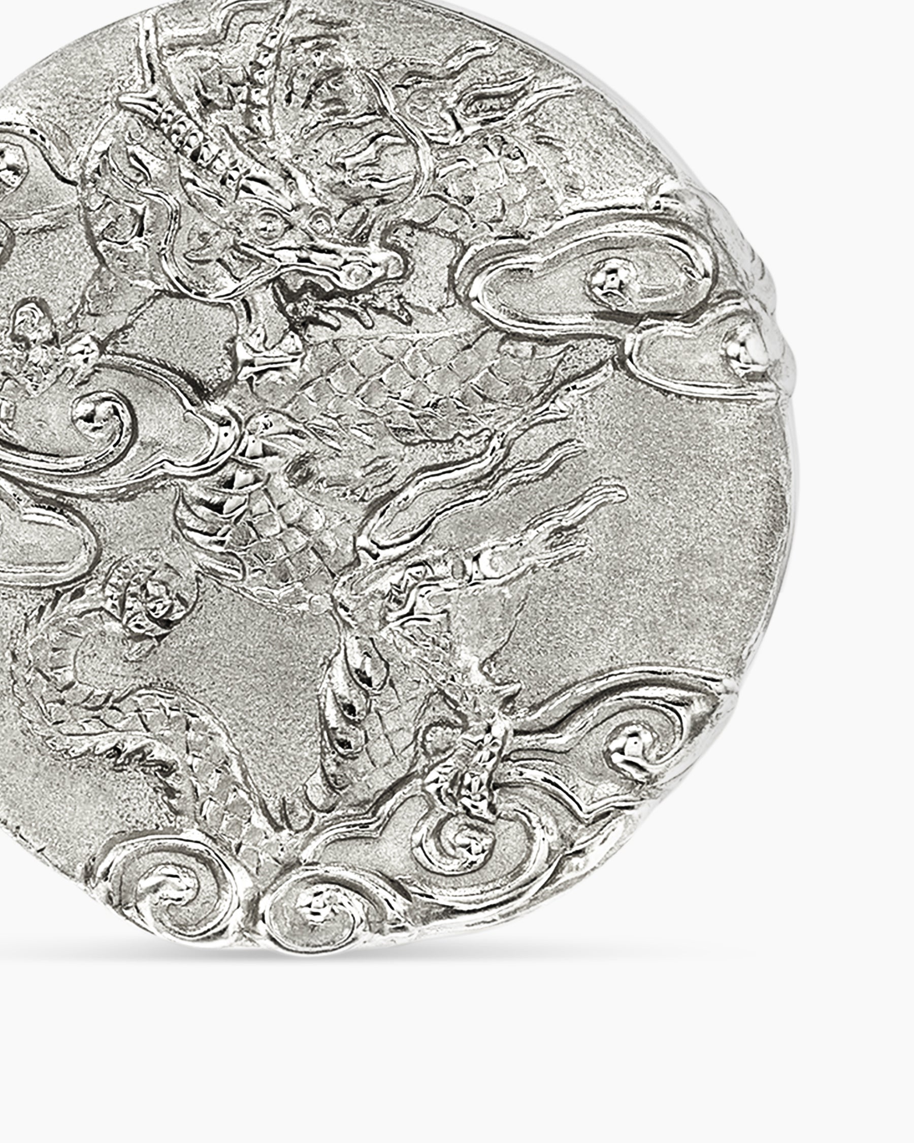 Dragon Amulet in Sterling Silver, 21mm