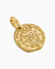 Shipwreck Coin Amulet  in 18K Yellow Gold, 21mm