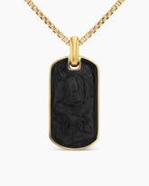 Streamline® Tag in 18K Yellow Gold with Forged Carbon, 42mm