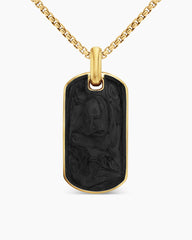 Streamline® Tag in 18K Yellow Gold with Forged Carbon, 42mm