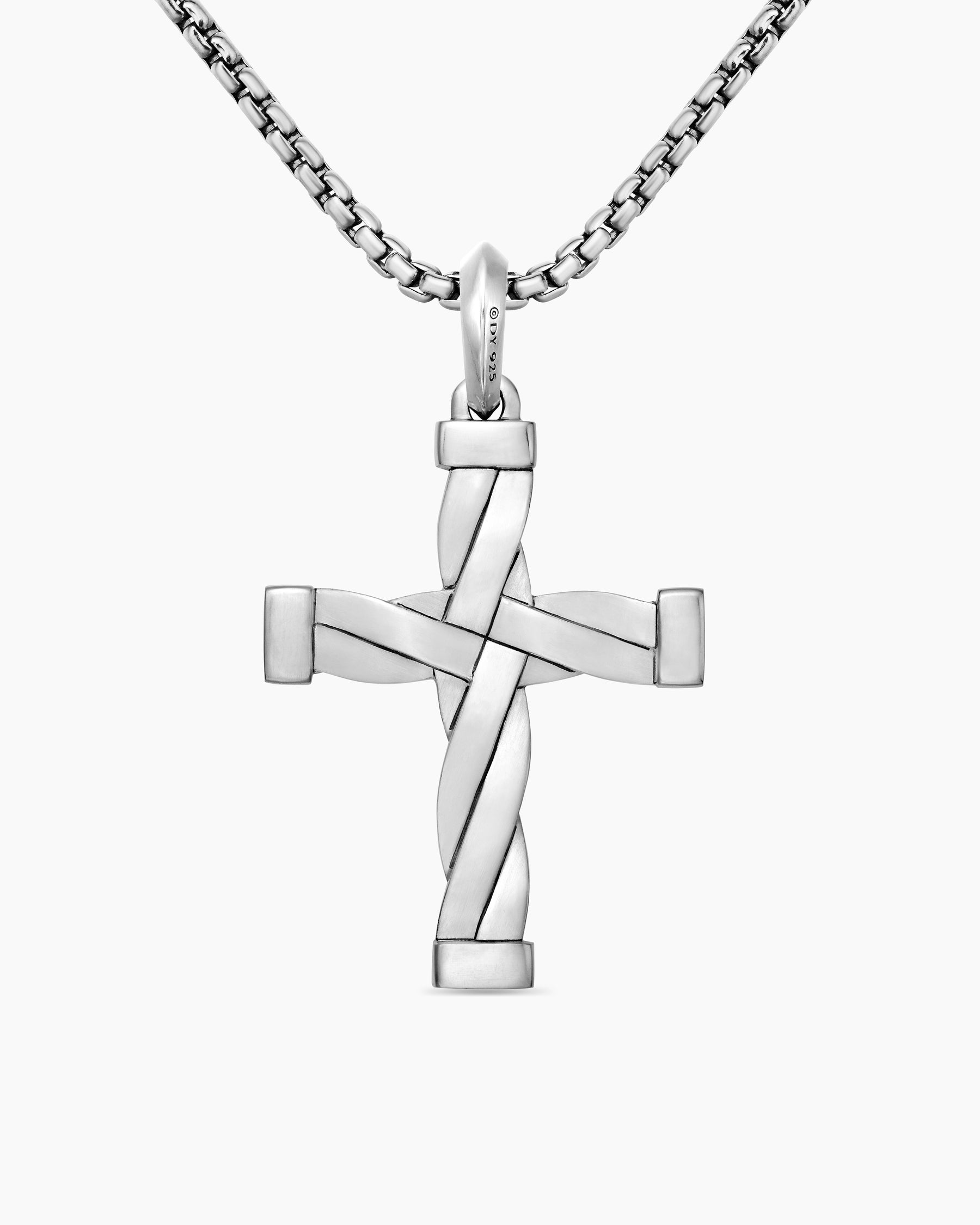 DY Helios™ Cross Pendant in Sterling Silver, 36mm