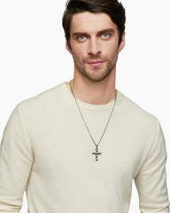 DY Helios™ Cross Pendant in Sterling Silver, 36mm
