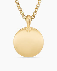 Petrvs® Wolf Amulet in 18K Yellow Gold with Diamonds, 21mm