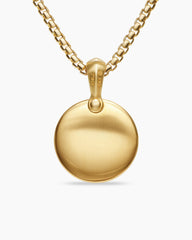 Petrvs® Wolf Amulet in 18K Yellow Gold with Banded Agate, 21mm