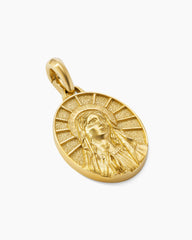 Mary Amulet in 18K Yellow Gold, 20mm