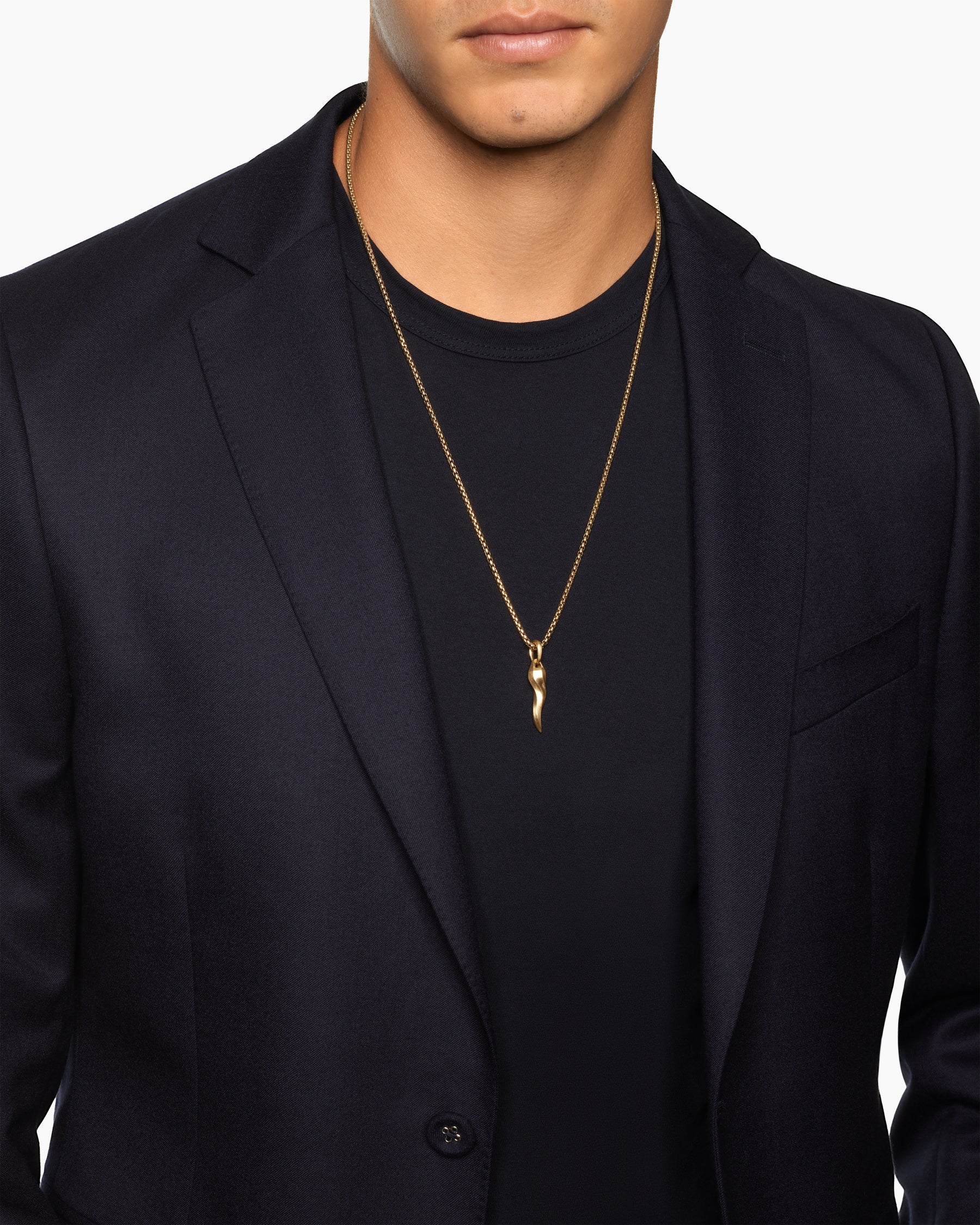 Cornicello Amulet in 18K Yellow Gold, 30mm
