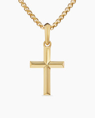 Cross Pendant in 18K Yellow Gold, 24mm