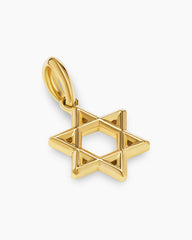 Star of David Pendant in 18K Yellow Gold, 19mm