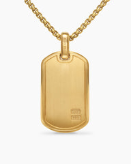 Pyramid Tag in 18K Yellow Gold, 35mm