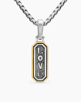 Love Amulet in Sterling Silver with 14K Yellow Gold, 22mm