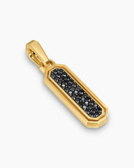 Streamline® Inlay Amulet in 18K Yellow Gold with Black Onyx and Black Diamonds, 30.7mm
