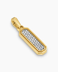Streamline® Inlay Amulet in 18K Yellow Gold with Black Onyx and Diamonds, 30.7mm
