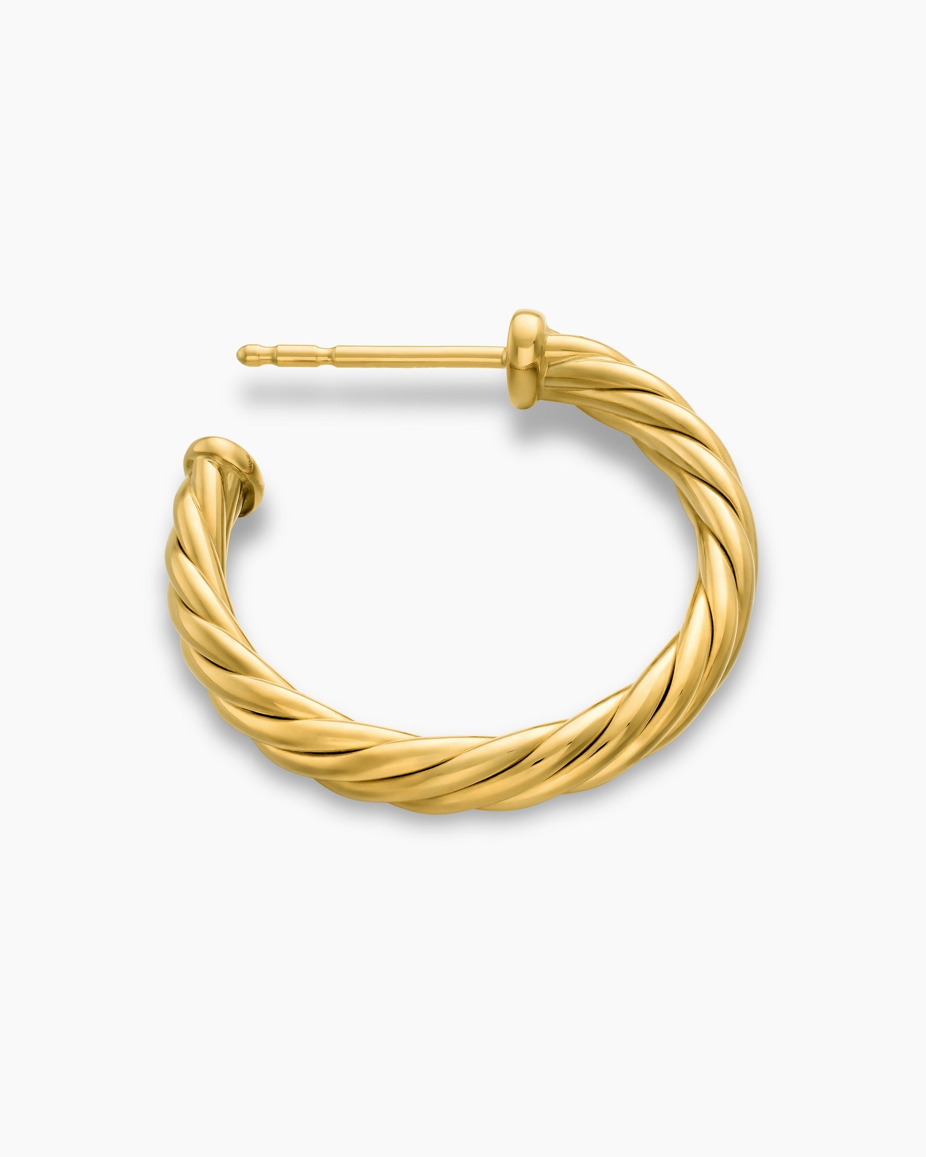 Cablespira® Hoop Earrings in 18K Yellow Gold, 3/4in