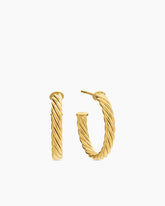 Cablespira® Hoop Earrings in 18K Yellow Gold, 3/4in