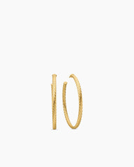 Cablespira® Hoop Earrings in 18K Yellow Gold, 2in
