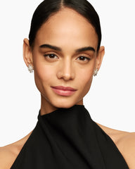 Starburst Stud Earrings in 18K Yellow Gold with Diamonds, 19mm