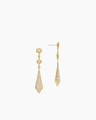 Modern Renaissance® Drop Earrings in 18K Yellow Gold with Diamonds, 30mm