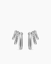 DY Mercer® Three Row Hoop Earrings in Sterling Silver, 21mm