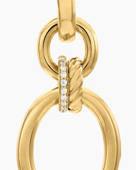 DY Mercer® Circular Drop Earrings in 18K Yellow Gold with Diamonds, 50mm