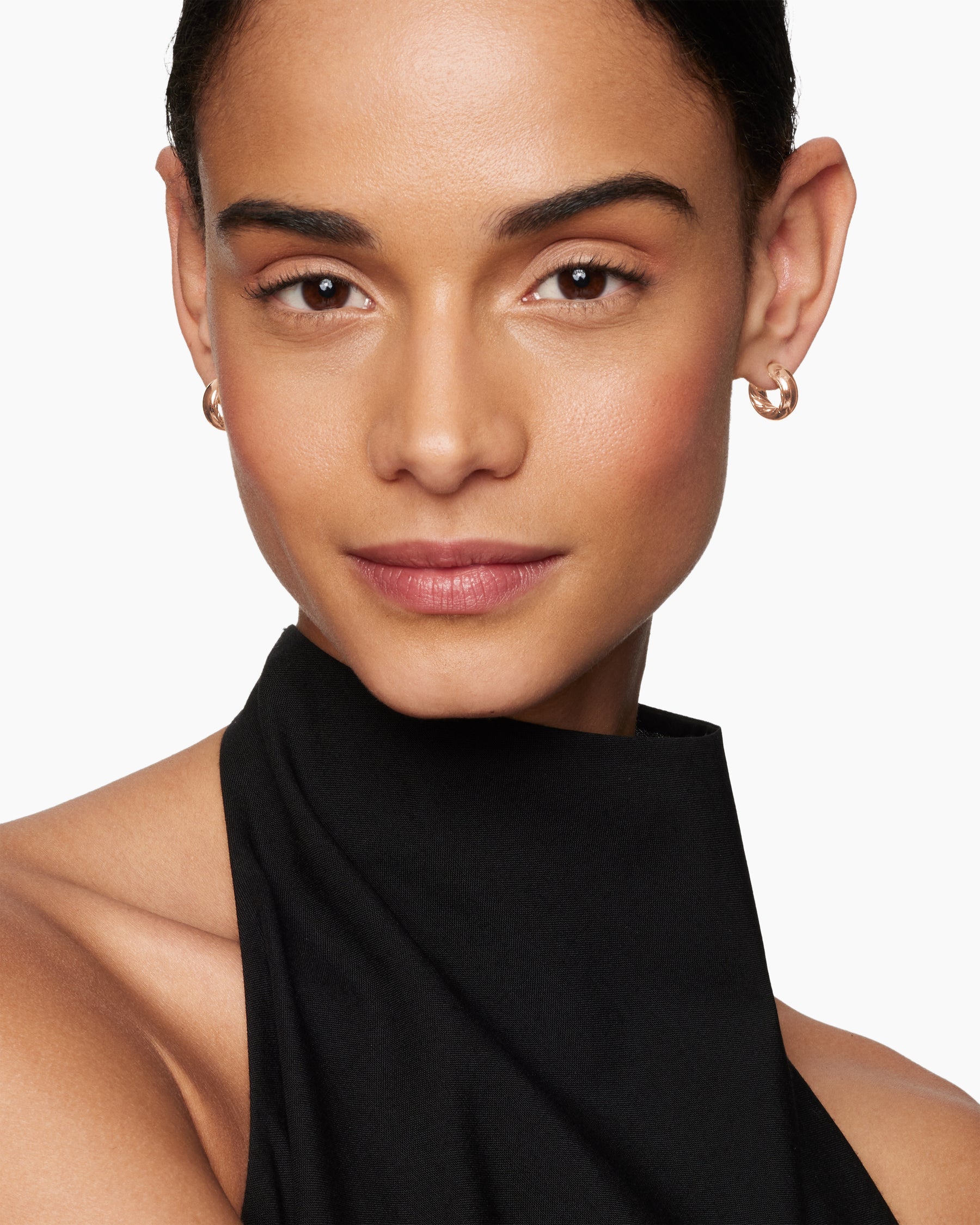 DY Mercer® Micro Hoop Earrings in 18K Rose Gold, 13.4mm