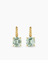 Marbella Drop Earrings in 18K Yellow Gold with Prasiolite, 11mm