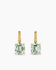 Marbella Drop Earrings in 18K Yellow Gold with Prasiolite, 11mm