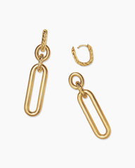 Lexington Double Link Drop Earrings in 18K Yellow Gold, 53mm