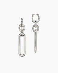 Lexington Double Link Drop Earrings in Sterling Silver, 53mm