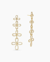 Wisteria® Statement Drop Earrings in 18K Yellow Gold with Diamonds, 88.7mm