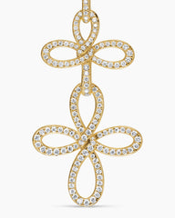 Wisteria® Statement Drop Earrings in 18K Yellow Gold with Diamonds, 88.7mm