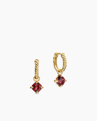 Micro Chatelaine® Drop Earrings in 18K Yellow Gold with Garnet, 5mm