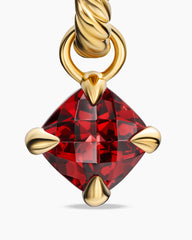 Micro Chatelaine® Drop Earrings in 18K Yellow Gold with Garnet, 5mm