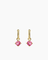 Micro Chatelaine® Drop Earrings in 18K Yellow Gold with Pink Tourmaline, 5mm