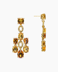 Marbella Chandelier Earrings in 18K Yellow Gold with Citrine and Madeira Citrine, 57mm
