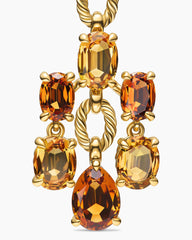 Marbella Chandelier Earrings in 18K Yellow Gold with Citrine and Madeira Citrine, 57mm