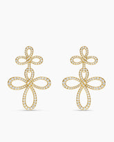 Wisteria® Drop Earrings in 18K Yellow Gold with Diamonds, 37.8mm