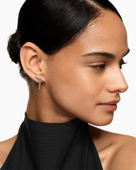 DY Mercer® Petite Toggle Chain Stud Earrings in Sterling Silver, 38.2mm