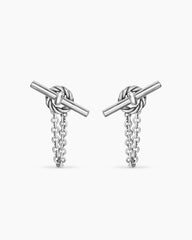 DY Mercer® Petite Toggle Chain Stud Earrings in Sterling Silver, 38.2mm
