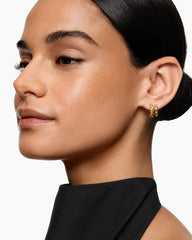 DY Mercer® Double Hoop Huggie Earrings in 18K Yellow Gold, 13.5mm