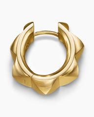 Pyramid Hoop Earrings in 18K Yellow Gold, 18.7mm