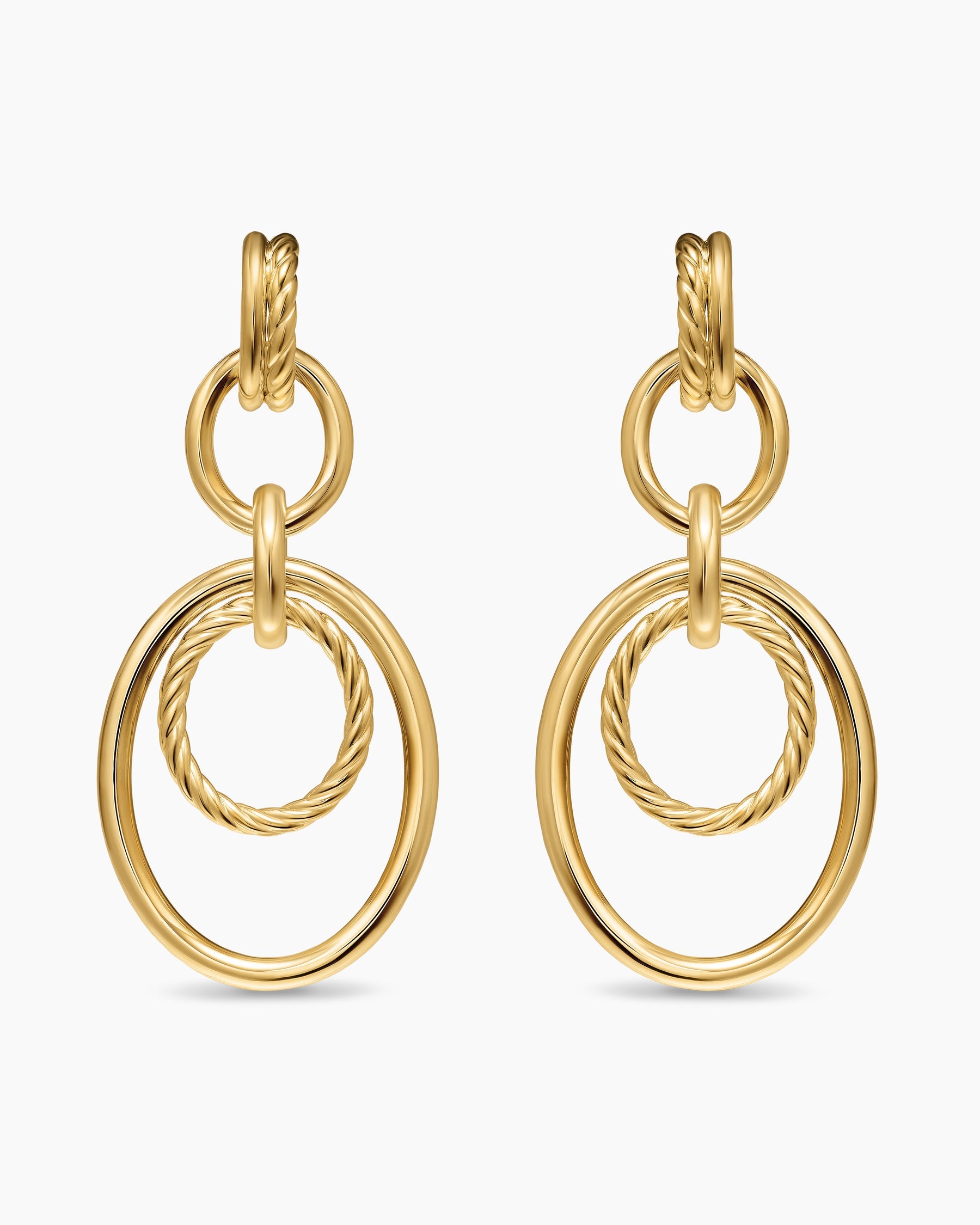 DY Mercer® Mobile Drop Earrings in 18K Yellow Gold, 65.7mm